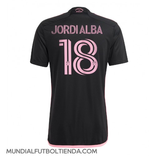 Camiseta Inter Miami Jordi Alba #18 Segunda Equipación Replica 2024-25 mangas cortas